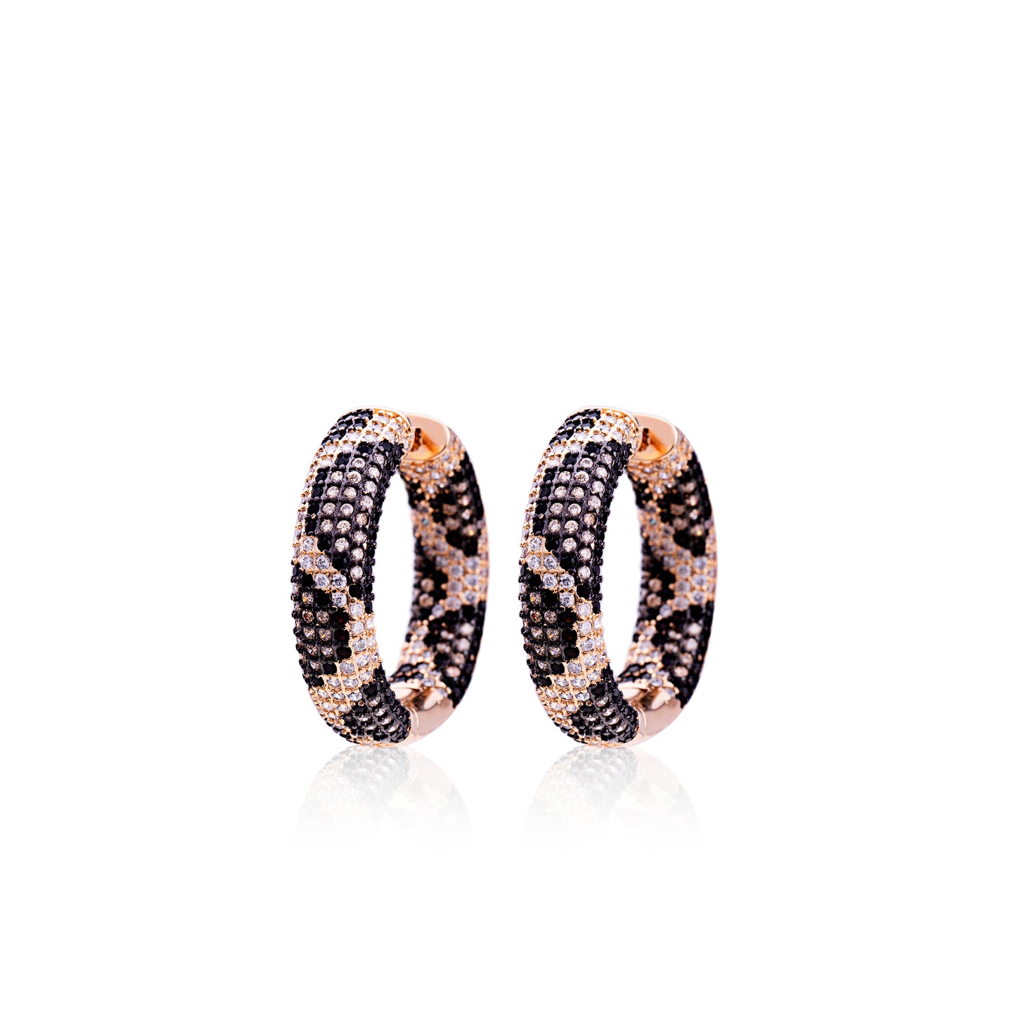 Snake pattern Hoop Earrings