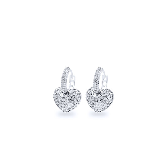 Mini Heart Drop Earrings