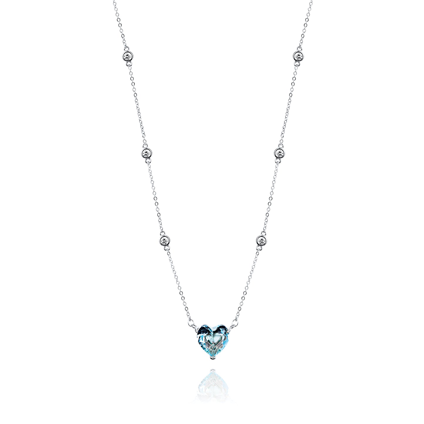 Blue Heart Necklace