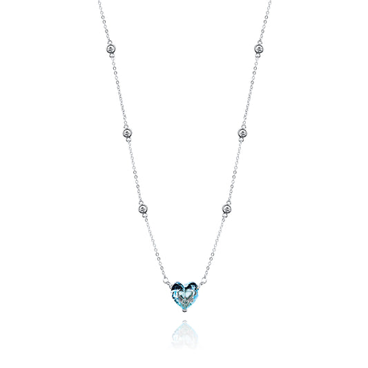 Blue Heart Necklace